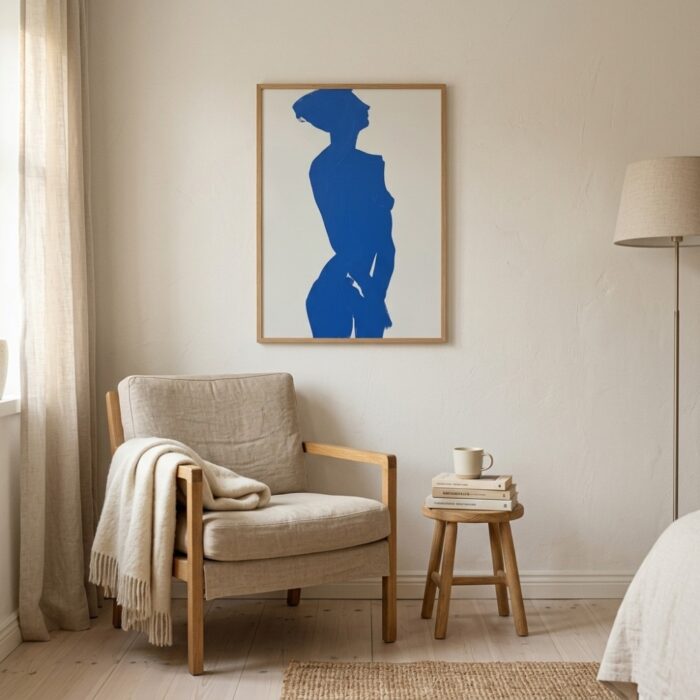 Fine Art Print — blue-art-prints, people-and-figures-art-print print