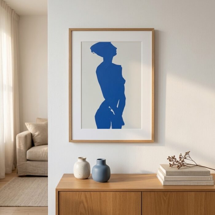 Fine Art Print — blue-art-prints, people-and-figures-art-print print