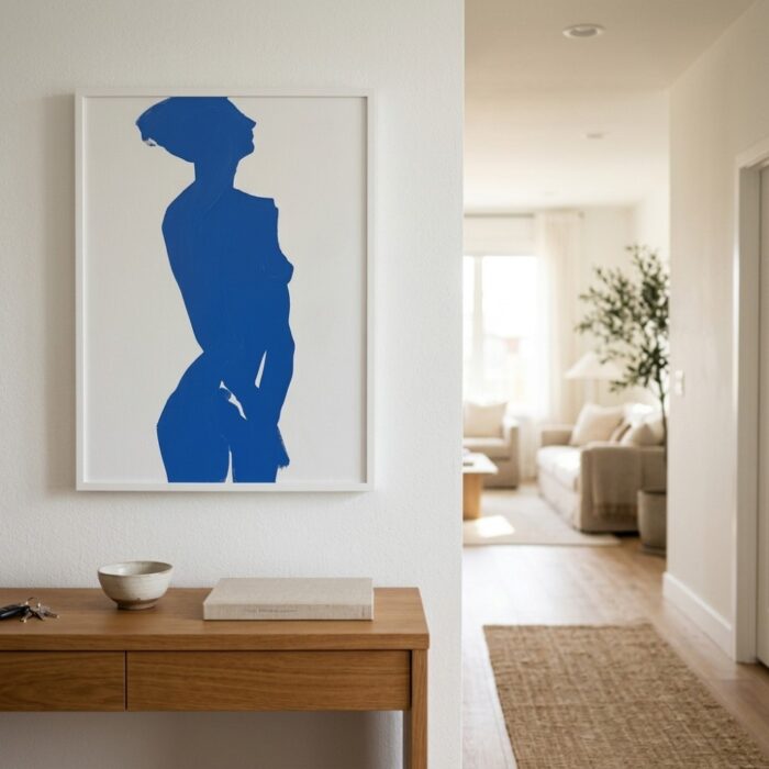 Fine Art Print — blue-art-prints, people-and-figures-art-print print