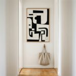 הדפס אמנות עדין — הדפס בצבעי שחור ולבן