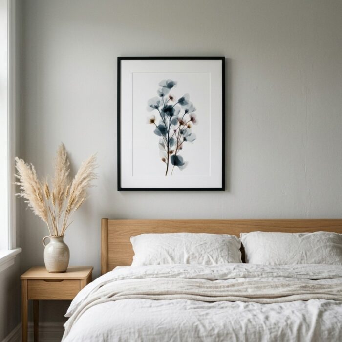 Translucent Botanical X-Ray Print — Botanical Art Print, Vertical Art Print print