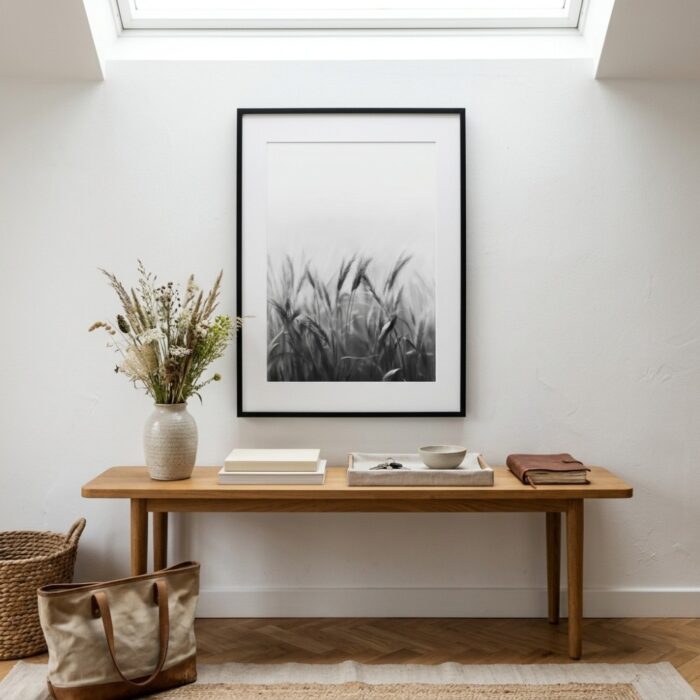 Fine Art Print — wheat-field-photography, black-and-white-nature-print print