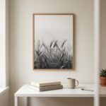 Fine Art Print — wheat-field-photography, black-and-white-nature-print print