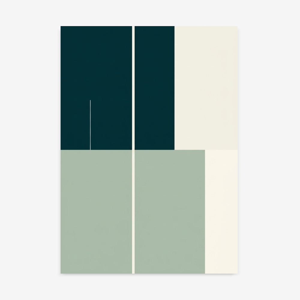 Fine Art Print — color-block-art, green print