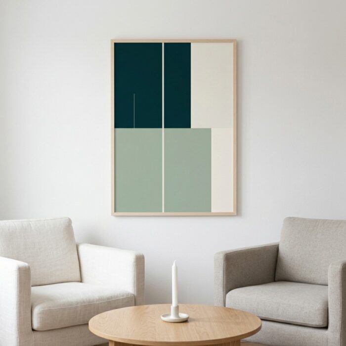 Fine Art Print — color-block-art, green print
