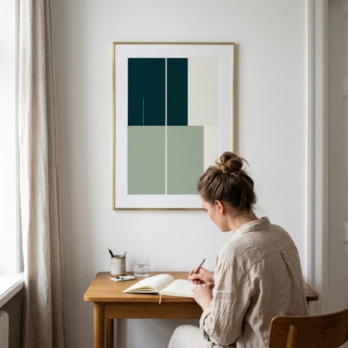 Fine Art Print — color-block-art, green print