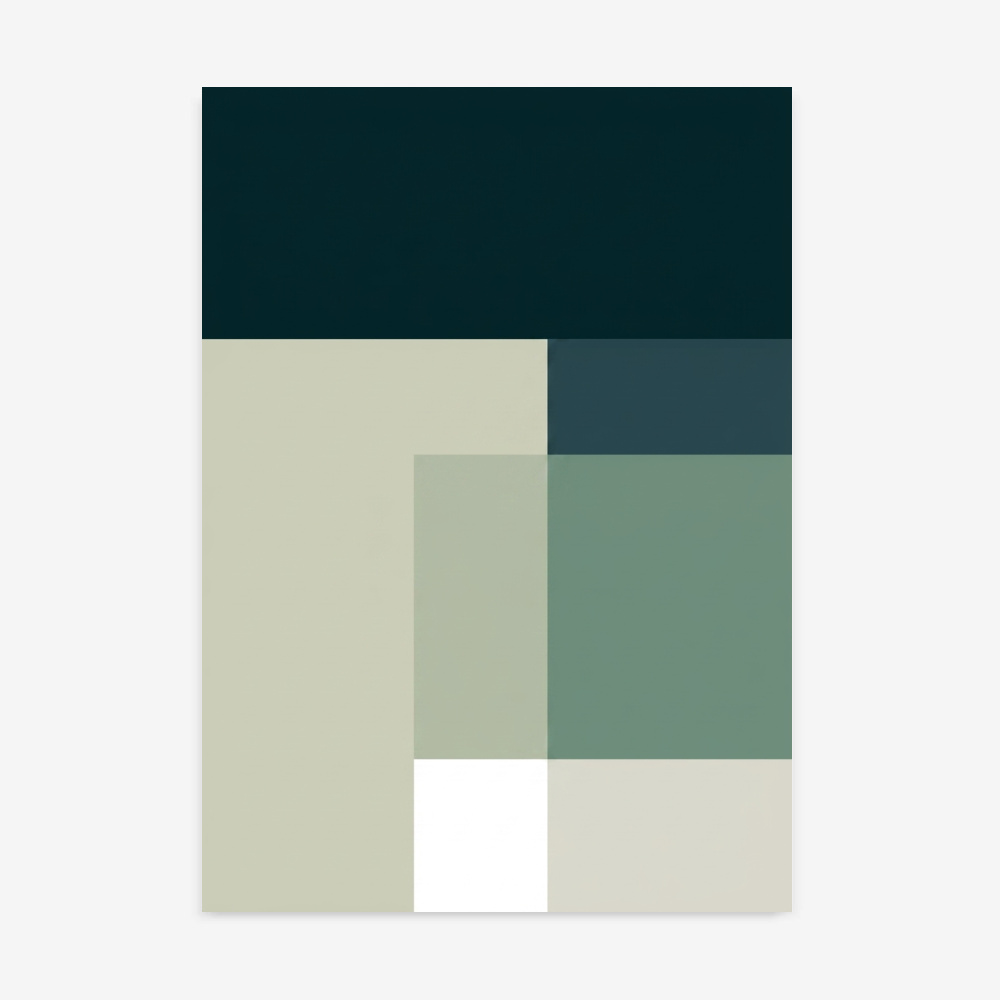 Fine Art Print — color-block-art, green print