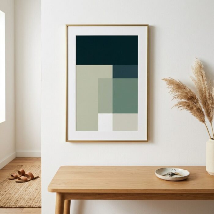 Fine Art Print — color-block-art, green print
