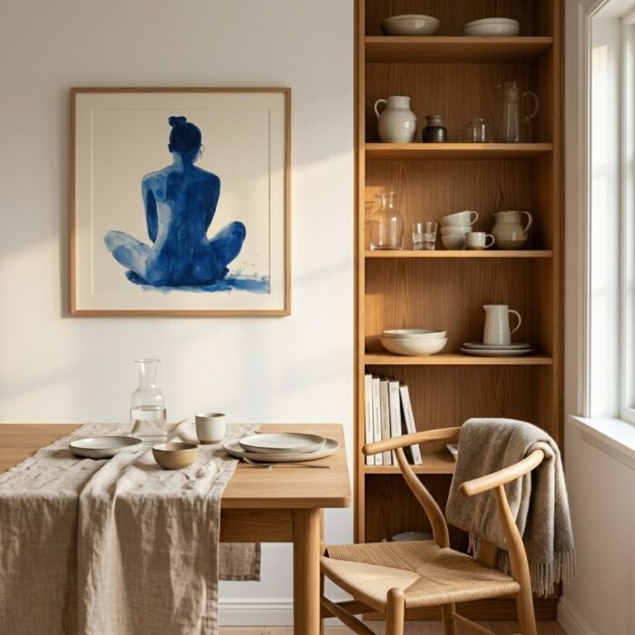 Fine Art Print — blue-art-prints, people-and-figures-art-print print