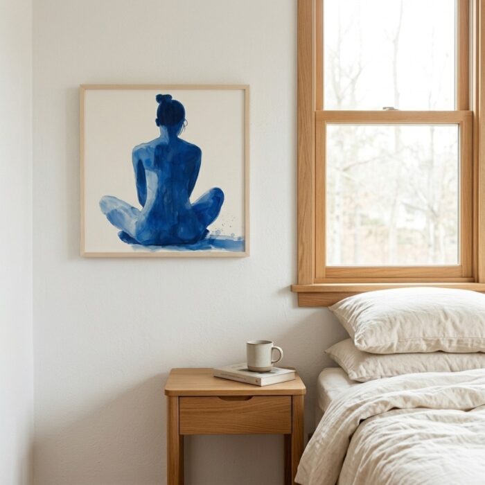 Fine Art Print — blue-art-prints, people-and-figures-art-print print