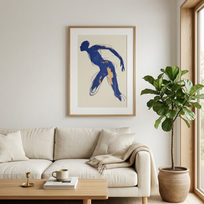 Fine Art Print — people-and-figures-art-print, blue-art-prints print
