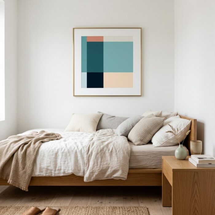 Fine Art Print — color-block-art, blue-art-prints print