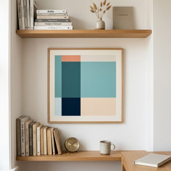 Fine Art Print — color-block-art, blue-art-prints print