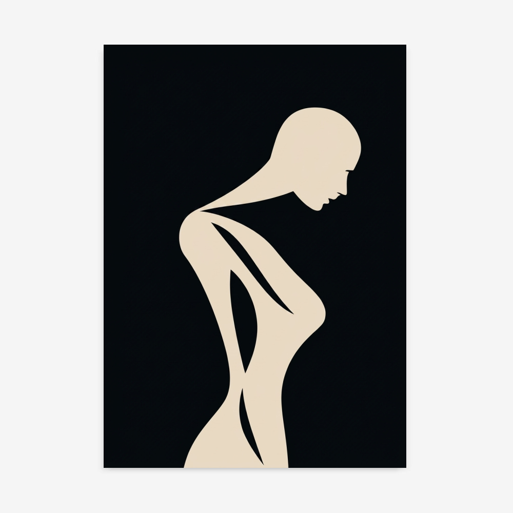 Fine Art Print — people-and-figures-art-print, beige-art-prints print