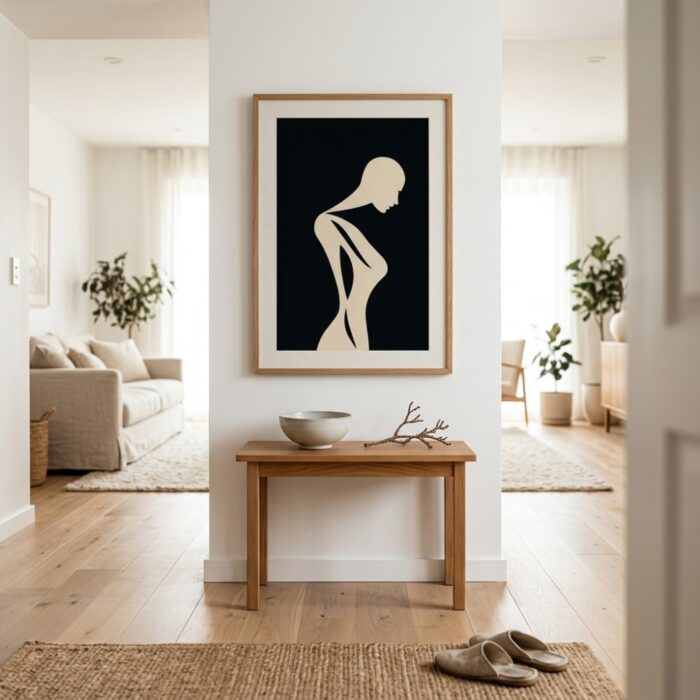 Fine Art Print — people-and-figures-art-print, beige-art-prints print