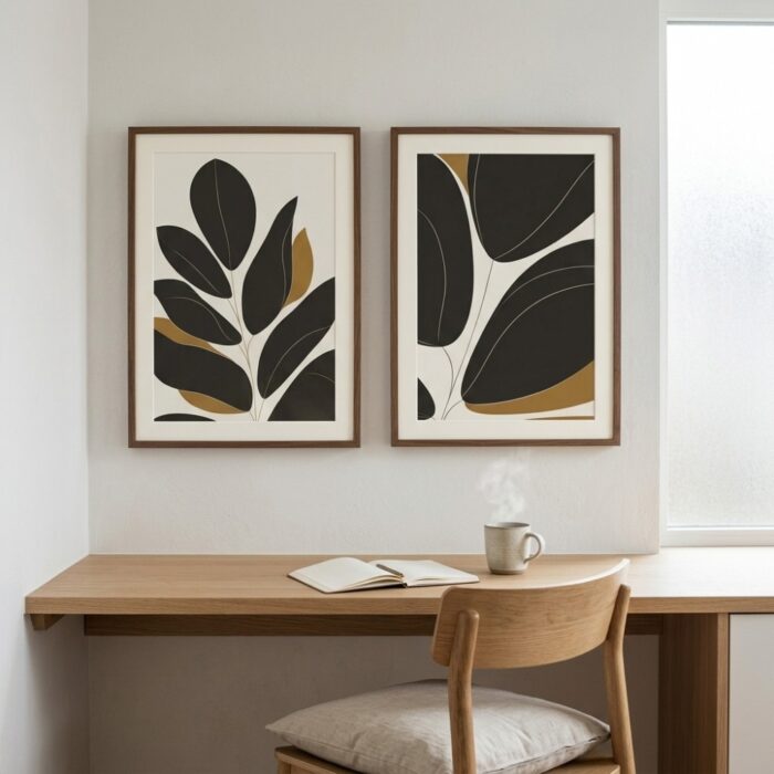 Fine Art Print — botanical-art-print, black-art-prints print