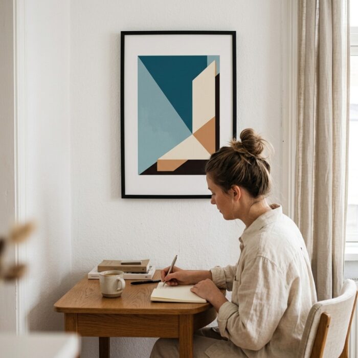 Fine Art Print — blue-art-prints, brown-art-prints print