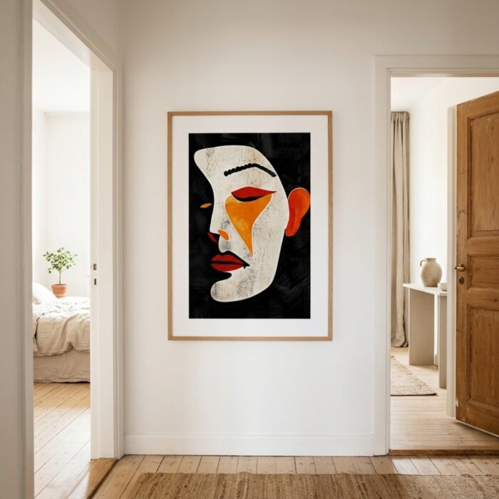 Fine Art Print — people-and-figures-art-print, orange-art-prints print