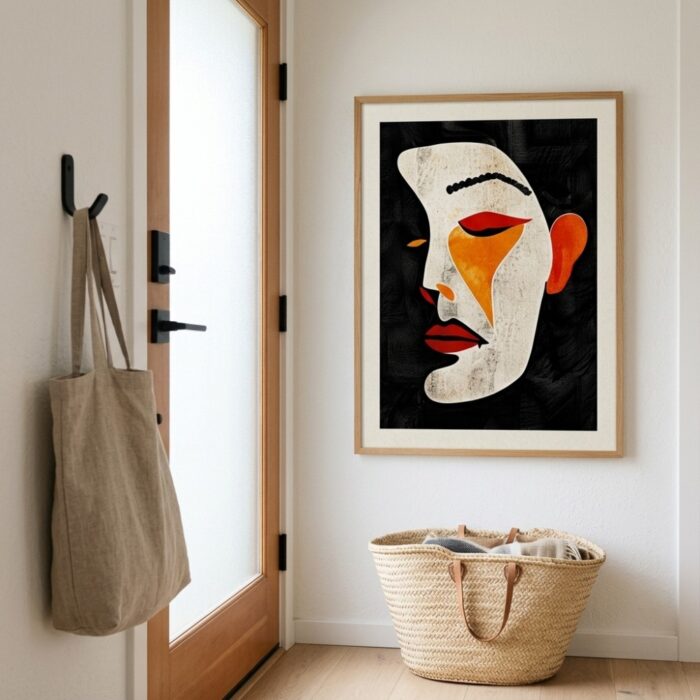 Fine Art Print — people-and-figures-art-print, orange-art-prints print