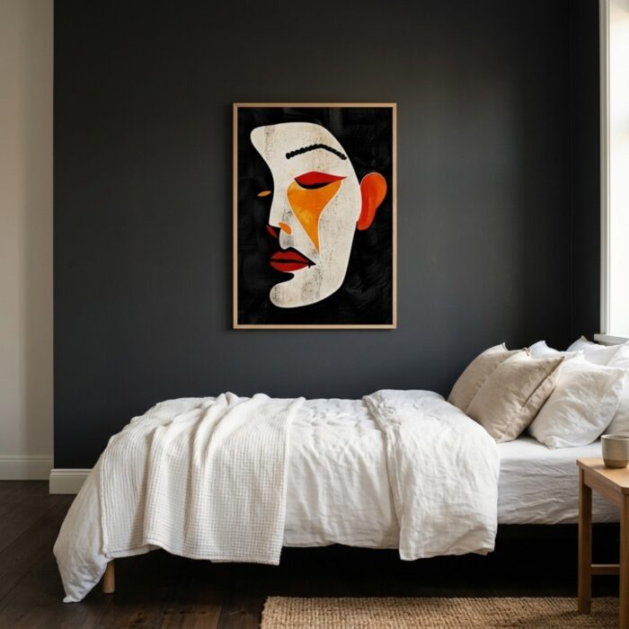 Fine Art Print — people-and-figures-art-print, orange-art-prints print