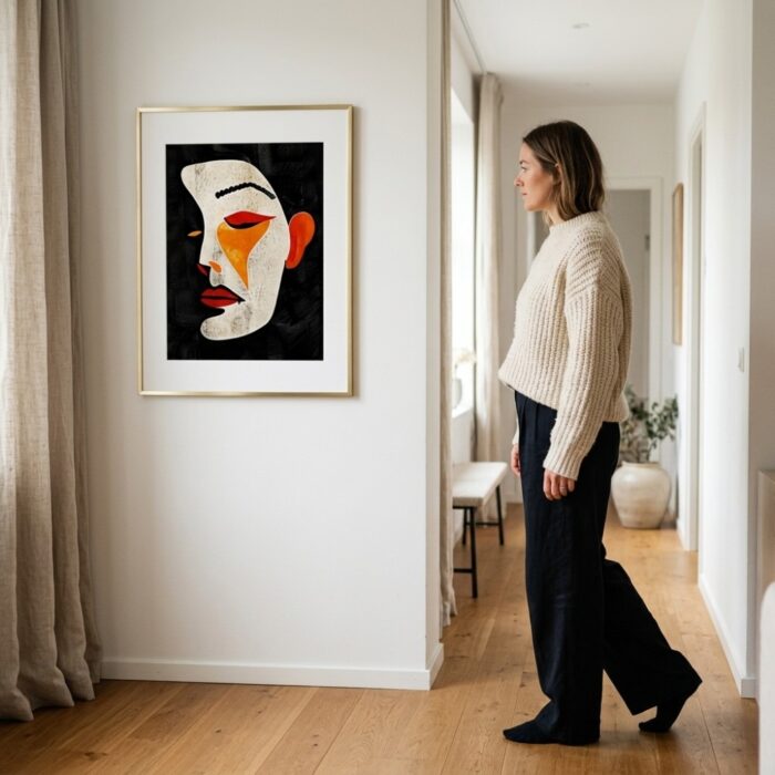Fine Art Print — people-and-figures-art-print, orange-art-prints print