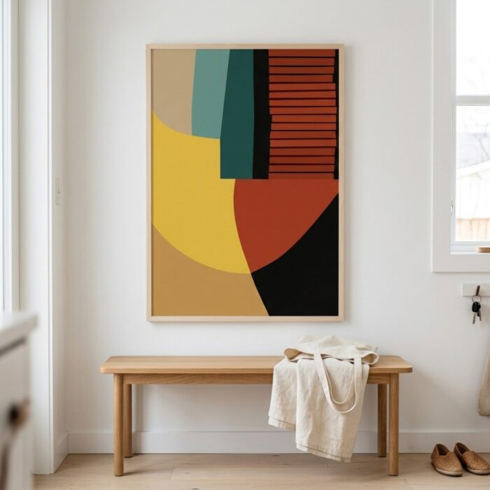 Fine Art Print — vertical-art-print, mid-century-modern-art-prints print