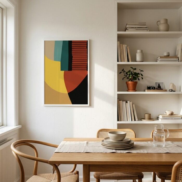 Fine Art Print — vertical-art-print, mid-century-modern-art-prints print